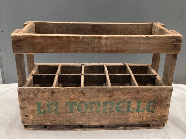 CHÂTEAU BALESTARD LA Tonnelle ANCIEN CASIER CAISSE A BOUTEILLES EN BOIS
