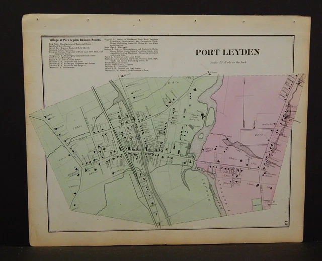 Port Leyden Village New York 1875 Old Town Map Reprin vrogue.co