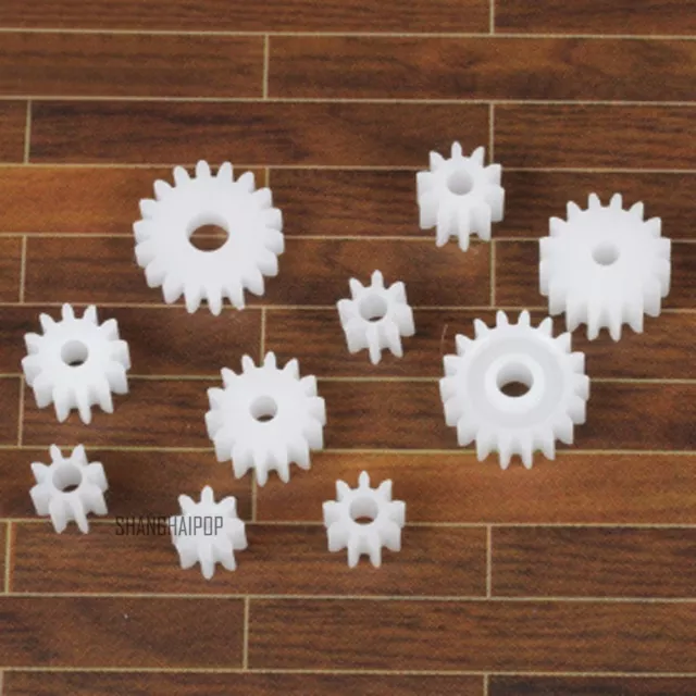 20 X Plastic Gears for RC Electric Motor Toy Model Car Gearbox M 0.5 8-18 Teeth