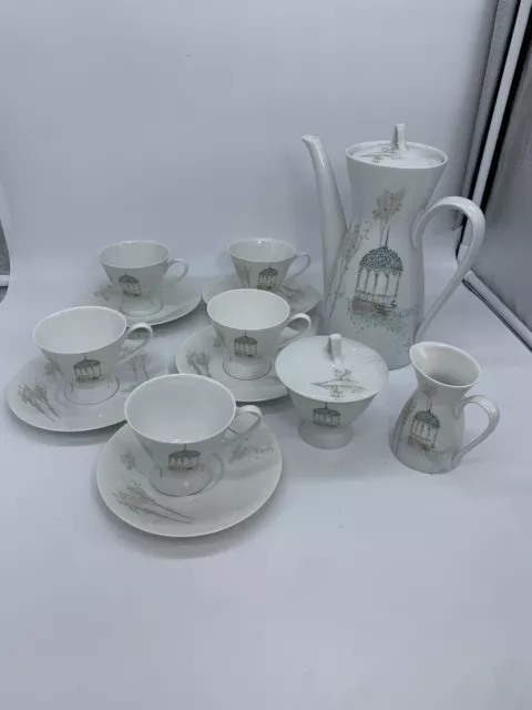 Vintage Lot 13pcs Rosenthal Rendezvous Raymond Loewy German Porcelain Tea Set