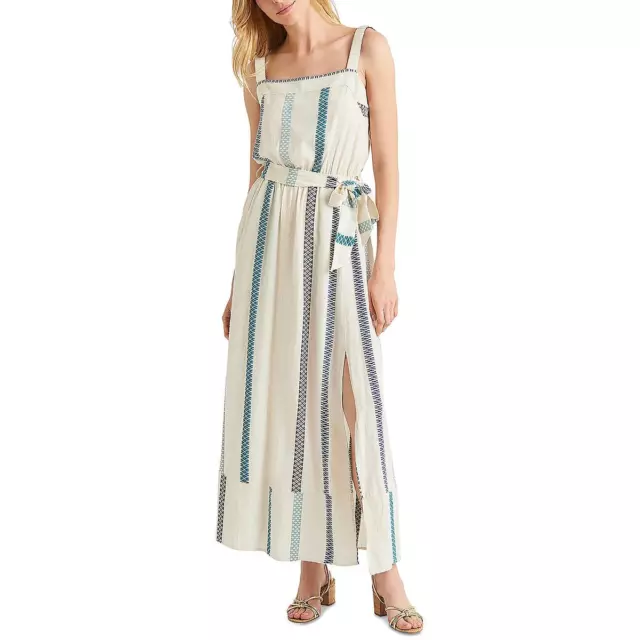 Splendid Womens Jubi White Cotton Long Casual Maxi Dress S BHFO 1709