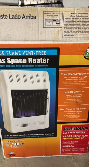 Blue Flame Garage/ Room….. Gas Or Propane Space Heater New In Box 20,000 BTU Blue Flame Garage/ Room….. Gas Or Propane Space Heater New In Box 20,000 BTU