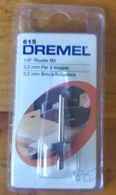 New Dremel 615 Router Bit - 1/8 Inch Router Bit Shank