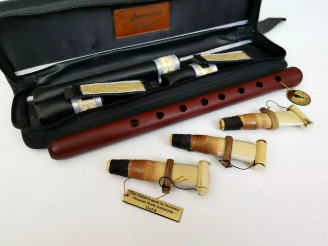 Professional Armenian Apricot Duduk + leather case + 3 reeds