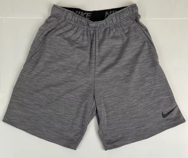 Nike Dri Fit Athletic Gym Shorts - Gray - Men’s Small