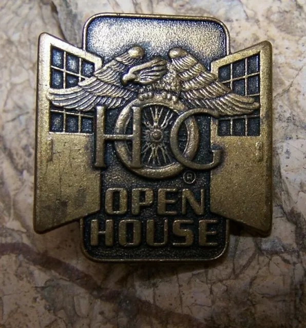 NEW Harley Davidson Pin Gold Tone HOG Open House Eagle Pin