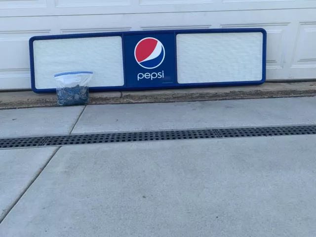 6ft Pepsi-Cola Menu Board Sign With Letters And Numbers - Restaurant Advertising