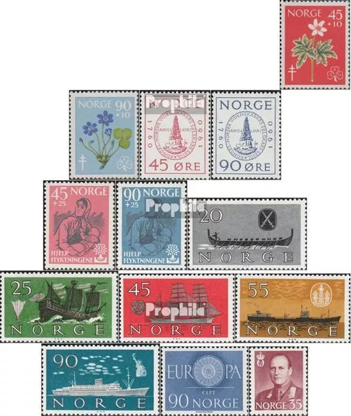 Norway 438-450 (complete issue) Volume 1960 completeett unmounted mint / never h