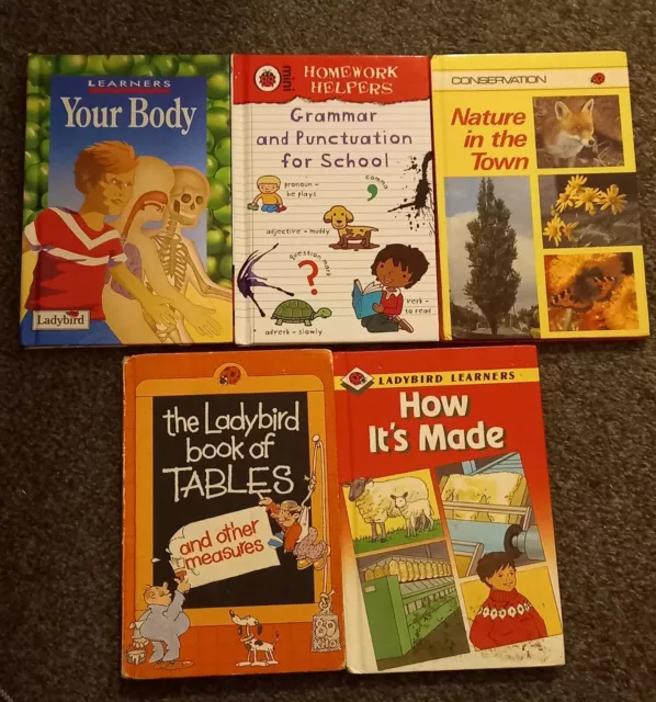 5 Educational Ladybird  Books