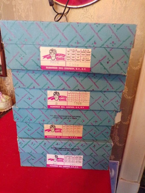 4 Vintage Madame Alexander Little Woman Dolls &tags in  boxes/Jo/Meg/Beth/Marme