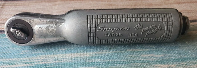 Snap-on FAR25 Reversible 1/4" Drive Pneumatic Air Ratchet TESTED WORKS USA TB