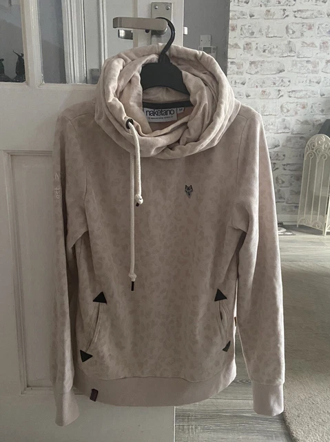NAKETANO WOMENS COWL Neck Hoodie Size M Good Cond 34.95