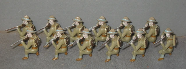 Soldats De Plomb CBG Mignot – 6 Chasseurs Alpins Au Défilé, 50mm, Rares
