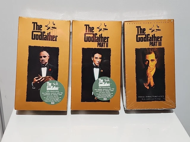 THE GODFATHER 25TH Anniversary VHS 2 Tape Set 1997 Brand New