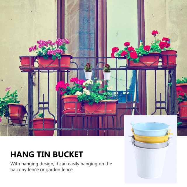 12 Pcs Vintage Flower Pot Rustic Flower Vase Hanging Flower Pot Rural 5