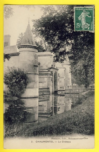 cpa Ecrite en 1912 CHAUMONTEL (Val d'Oise) Le CHÂTEAU MANOIR du PRESLAY
