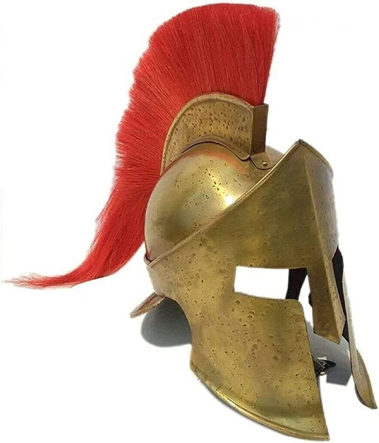 Réplique Casque Spartan Leonidas – 49 Cm – Peint à La Main – Résine – Décoration Murale Ou Support
