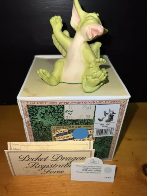 1998 ‘Rise and Shine" Whimsical World of Pocket Dragons by Real Musgrave SIGNED