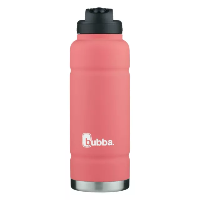 bubba Trailblazer Stainless Steel Water Bottle Straw Lid,in Pink, 40 fl. oz.