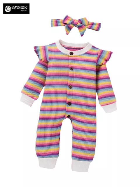 Body Tuta con Fascia Bambina Neonato Child Overall Romper BODYC03 BODYC04 3