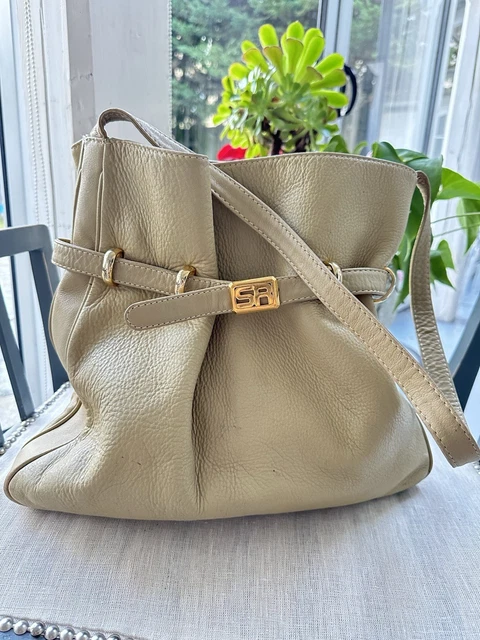 Sac à Main Vintage EDOARDO GIANNOTTI – Noir Simili Cuir – Élégance Femme