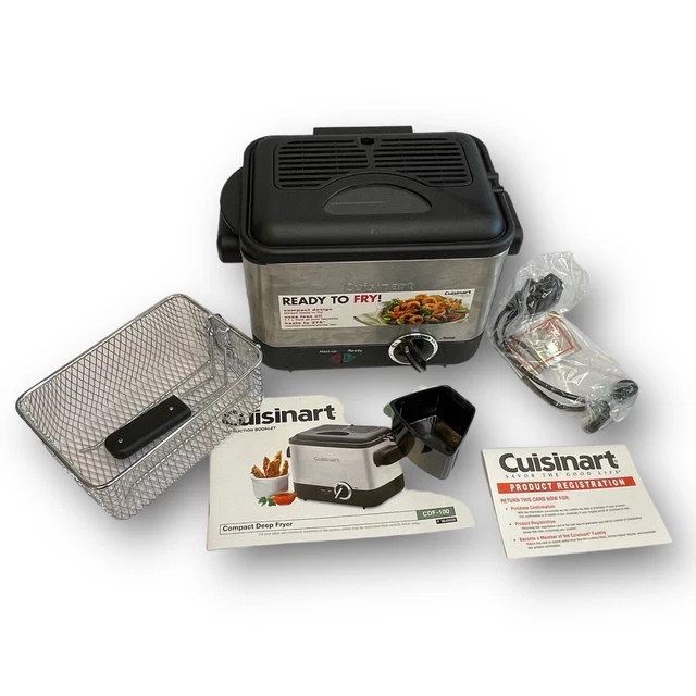 CUISINART COMPACT DEEP Fryer CDF100 26.00 PicClick