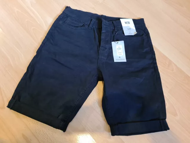 Mens Black Primark Shorts W30 Holiday Beach Summer Bnwt