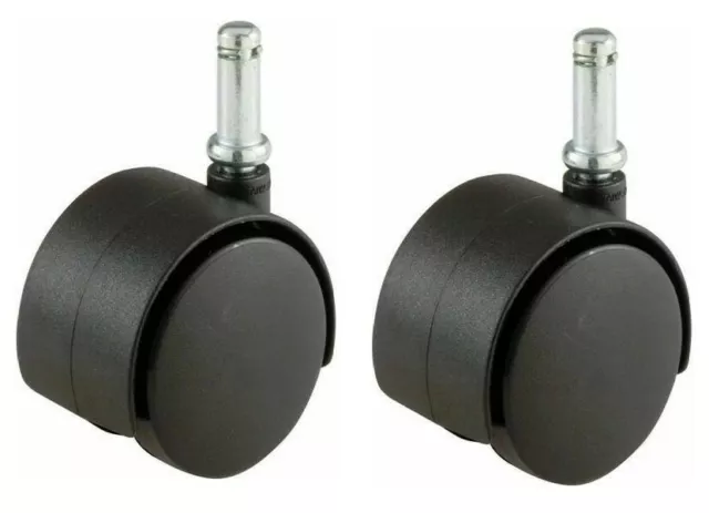 (2) Shepherd Hardware 9576 75 lbs. Capacity Plastic Twin Swivel Caster 2'' Dia