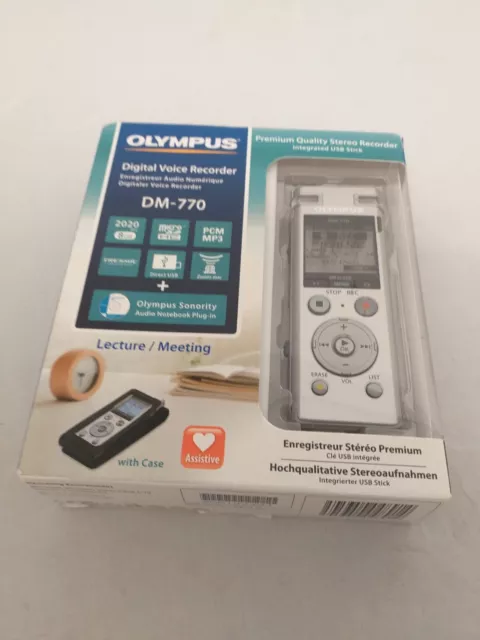 Olympus DM-770 Digital Voice Recorder - Brand New (H12)