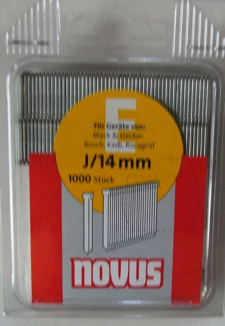 Novus E 1000x J/14 mm Tackernägel  Tacker Nägel 044-0073