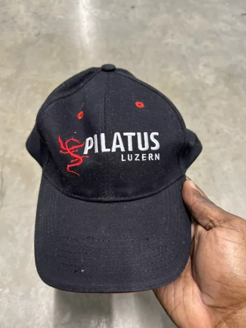 Pilatus Luzern Switzerland Globus Adjustable Strapback Baseball Cap Hat