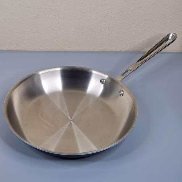 All Clad 12 Inch Stainless Steel 12" Pan Skillet LTD2 LTD 2 Frying Fry Saute