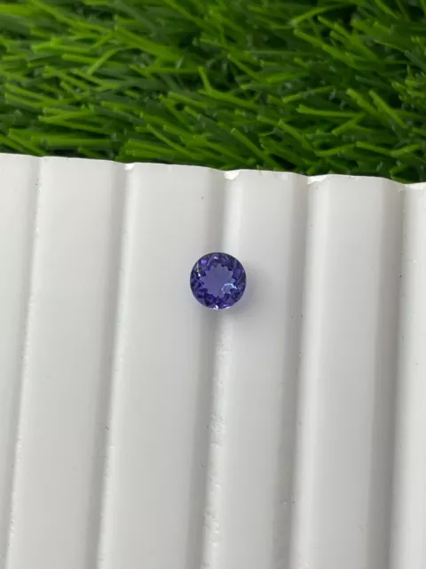 Certified Natural Tanzanite AAA Round 6 mm 1.03 cts Cut Loose Gemstone