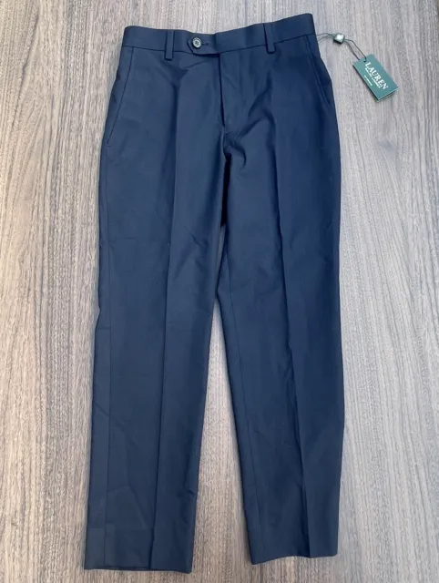 Lauren Ralph Lauren Boys Size 8R 24” Waist Navy Dress Pants New With Tag Nice