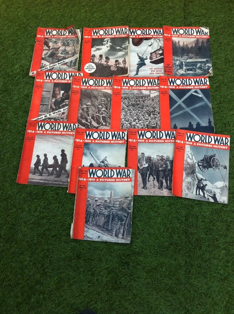 VINTAGE, WORLD WAR, 1914-1918 a picture history, 13 issues £20.00 ...