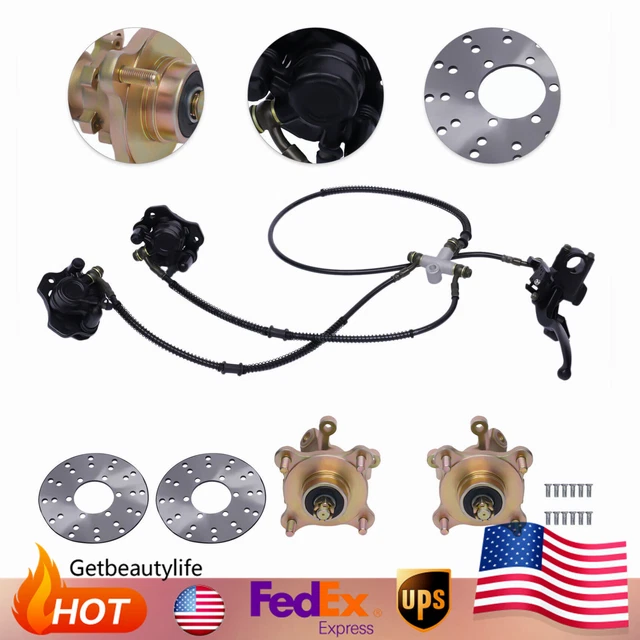 For Go Kart Buggy ATV Quad 125/150/200/250CC Front Brake Disc Rotor Kit Assmbly