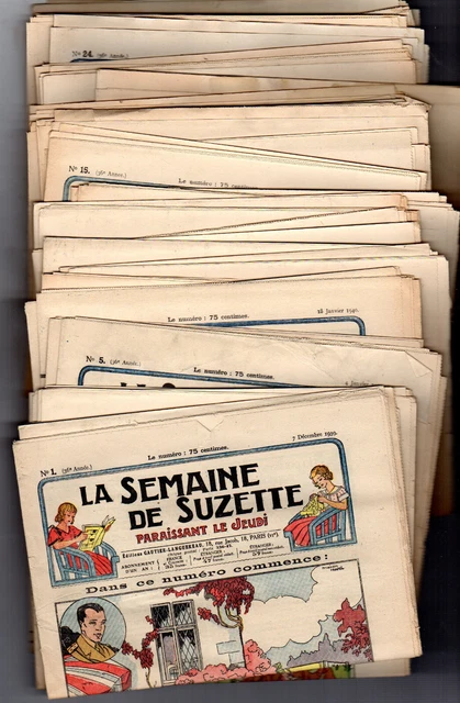 La Semaine De Suzette 1926 – Reliure 48 Numéros – Poupée Bleuette – Bel état