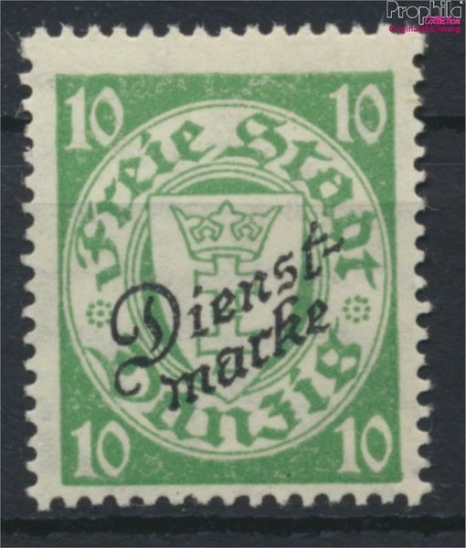 Gdansk d42a neuf 1924 timbre de sérvice (9910706