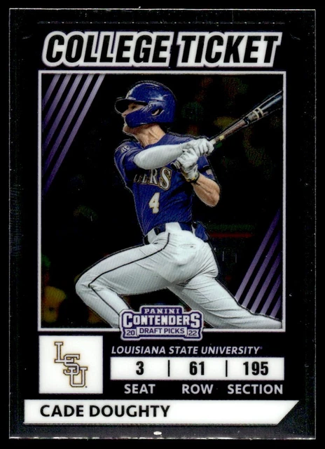 2022 Panini Elite Extra Edition College Tickets Cade Doughty LSU Tigers #CTO-29