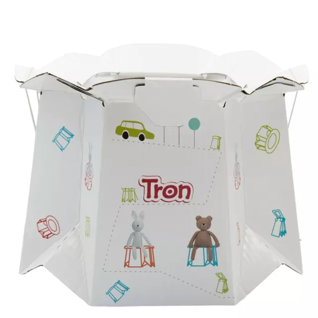 Disposable Potty TRON 10-Piece Set Foldable 30kg WC Toilet Baby Toddler Travel 2