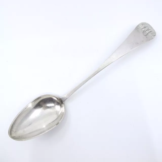 THOMAS McCONNELL Wilmington Delaware COIN SILVER Birdback 9 3/4" Serving Spoon