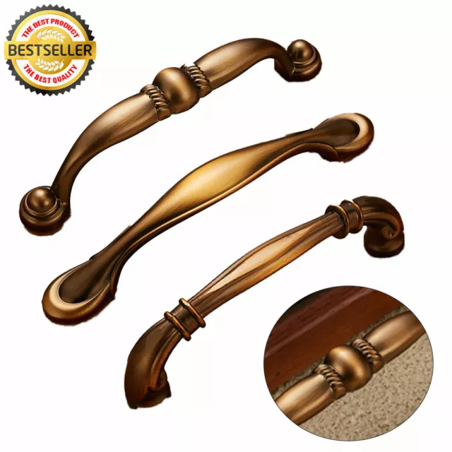 Vintage Cabinet Drawer Knob European Cupboard Wardrobe Door Pull Handle Hardware