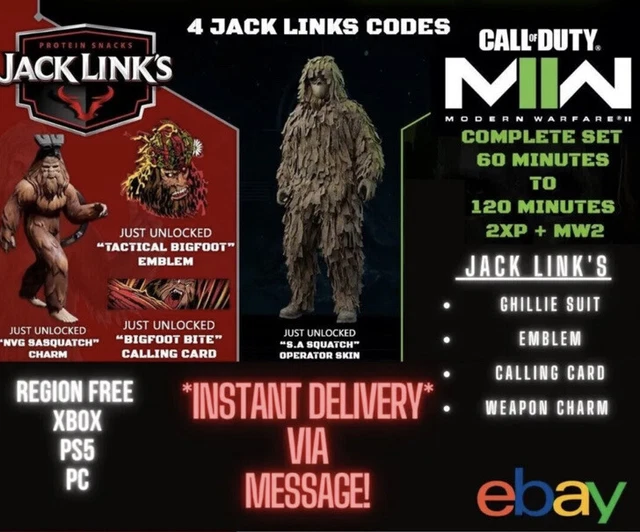 CALL OF DUTY Modern Warfare 2 Jack Links Skin Key EUR 8,99 PicClick DE