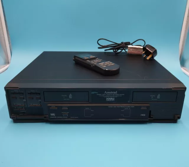 Amstrad Double Video Cassette Player DD9900 Combi VHS VCR Rare Faulty Hifi