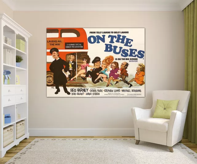 0609 Vintage Movie Art Poster  Are On The Buses Movie  A4 A3 A2 A1