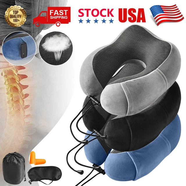 U-Shaped Memory Foam Rebound Travel Pillow Neck Support Head Rest Airplane Sleep
