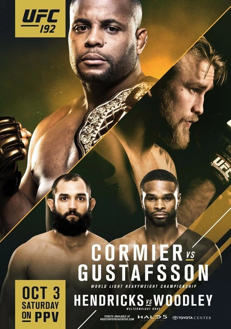 Cormier Vs Gustafsson Poster Locandina 45X32Cm || Arti Marziali Mma Ufc