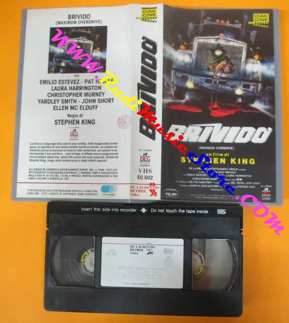 VHS FILM BRIVIDO 1989 Stephen King AC/DC DEG CIAK CINE EC 502 (F118) no ...