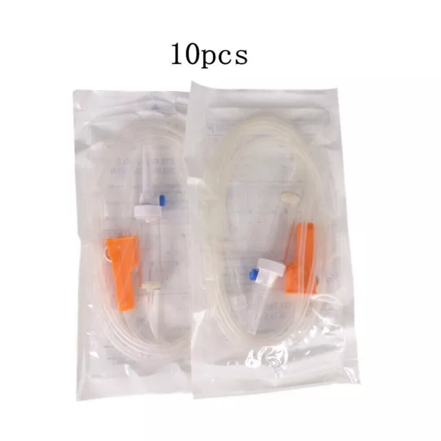 Universal IV Infusion Set Standard Infusion Pump Syringe Tube 10pcs CONTEC NEW