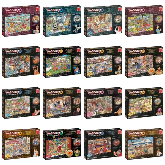 Lot De 3 Puzzles Wasgij 1000 Pièces – Original #5, Destiny #5, Original #7 – Neufs